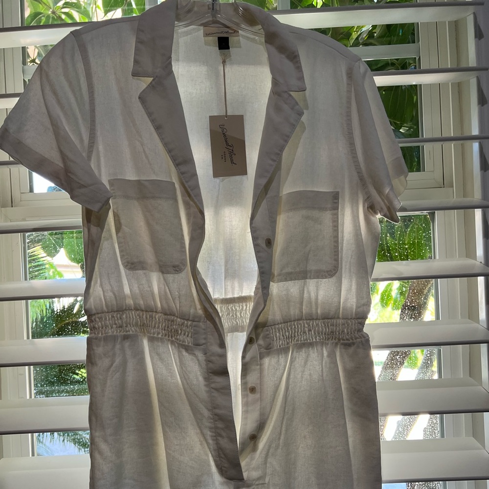 White cotton romper